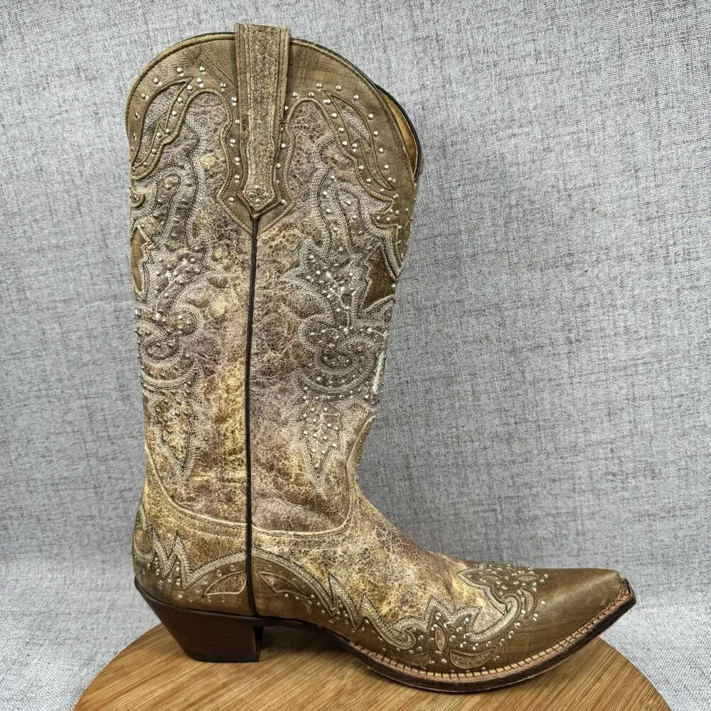 Johnny Ringo Cowboy Boots Womens 10.5 B Sagrada Western Leather - Picture 6 of 12